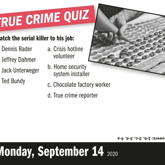 Workman Office 220 A Year Of True Crime Pageaday Calendar